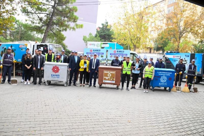 Karesi ‘de Mavi Konteynır dönemi başladı