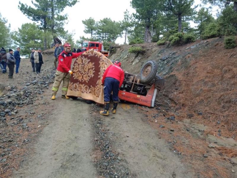 Dursunbey’de traktör kazası: 1 ölü 