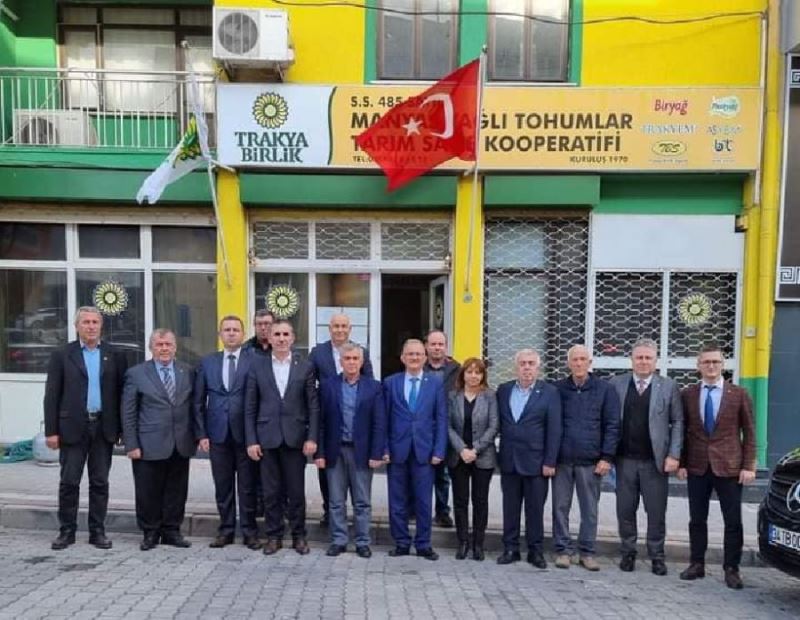 Trakya Birlik Üst Yönetiminden Manyas Yağlı Tohumlara ziyaret 