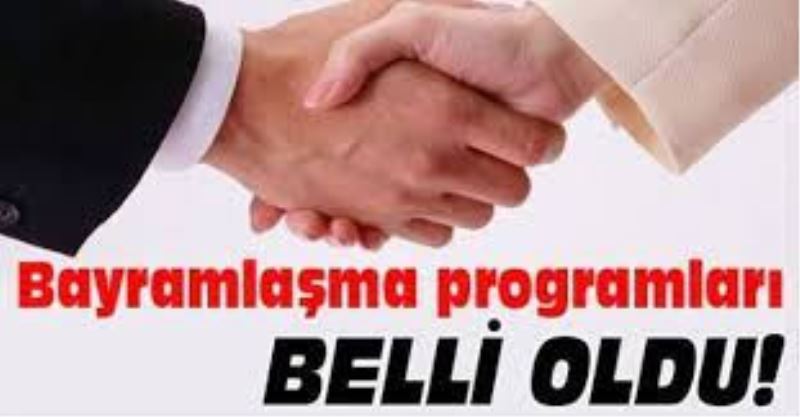 Erdek’te bayramlaşma programı belli oldu 