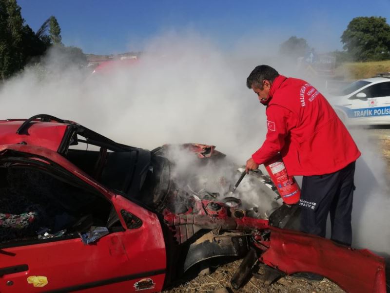 Havran’da trafik kazası: 1 ölü 1 yaralı 