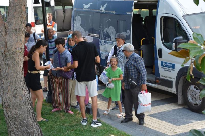 Erdek Tatlısu’da özel bireylere tatil zamanı