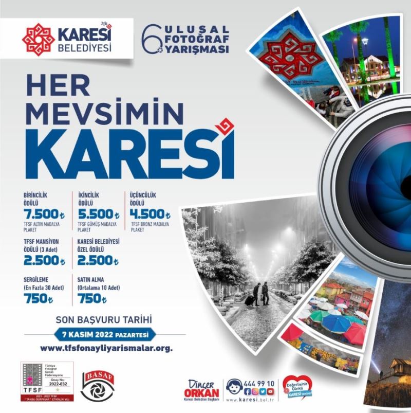 Karesi Belediyesi fotoğraf yarışması başvuruları sürüyor 