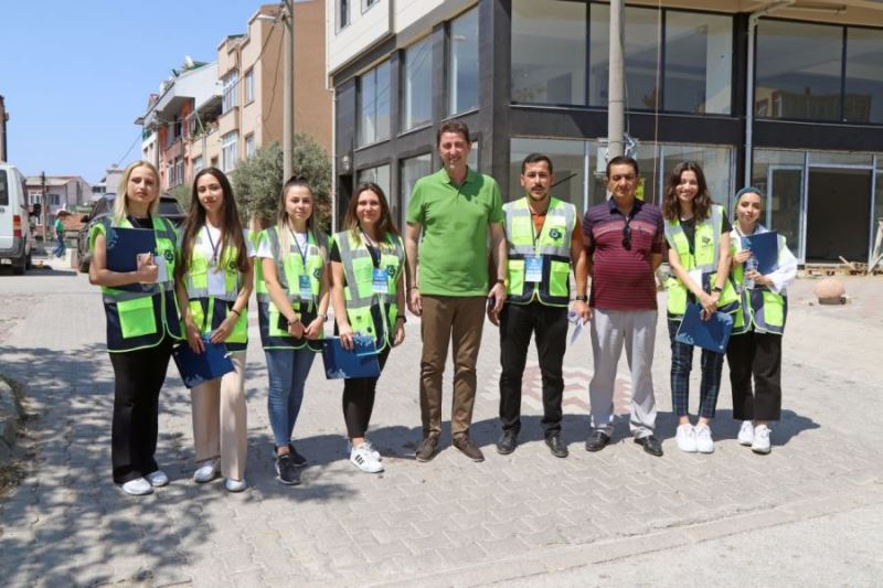 Bandırma Belediyesi saha araştırma ekipleri işbaşında 