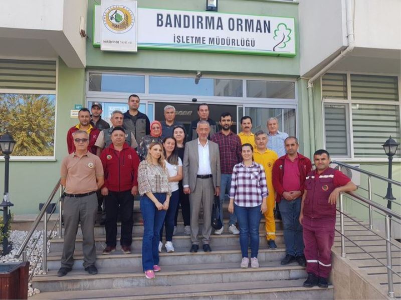 Bandırma Orman İşletme Müdürü Nişancı veda etti