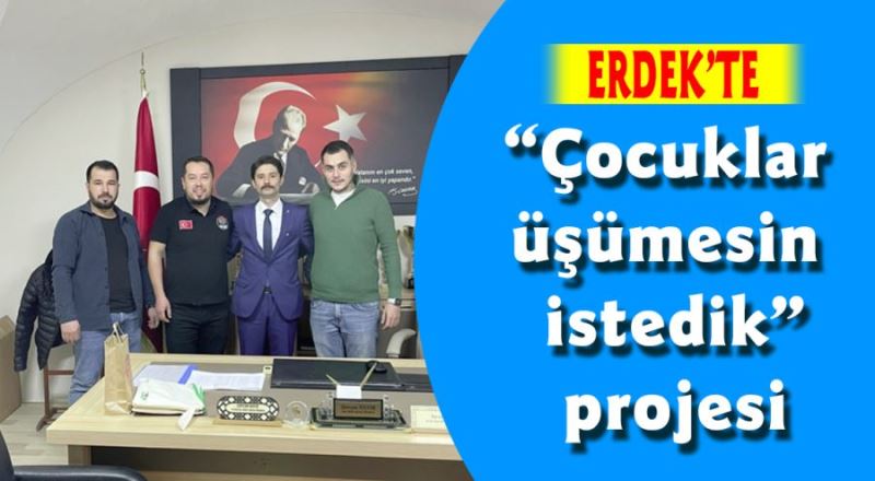 Erdek’te “Çocuklar üşümesin istedik” projesi