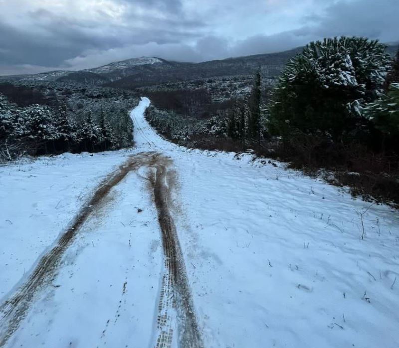 Kapıdağ’a yılın ilk karı yağdı