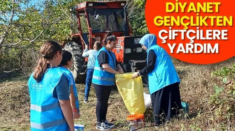 Gönüllü Gençlerden Çiftçilere Yardım