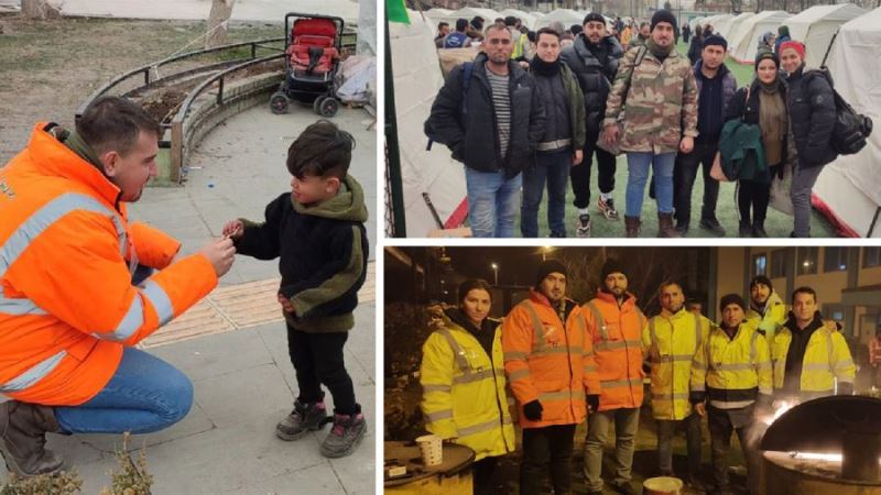 Erdek’li AK Gençlik deprem bölgesine destek olmaya gitti