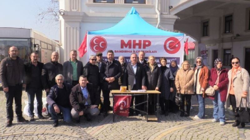 Bandırma MHP’den deprem bölgesine gıda desteği 