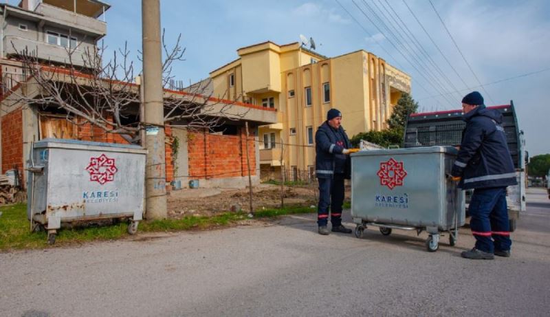 Karesi Belediyesi geçtiğimiz yıl 900 çöp konteyneri dağıttı 