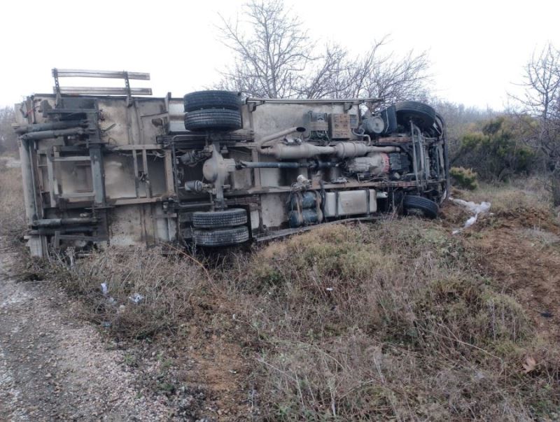 Kontrolden çıkan otomobil şarampole uçtu: 1 yaralı 