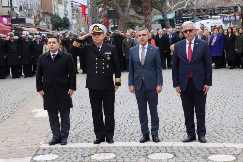 Erdek’te Çanakkale Zaferi yıldönümü törenlerle anıldı 