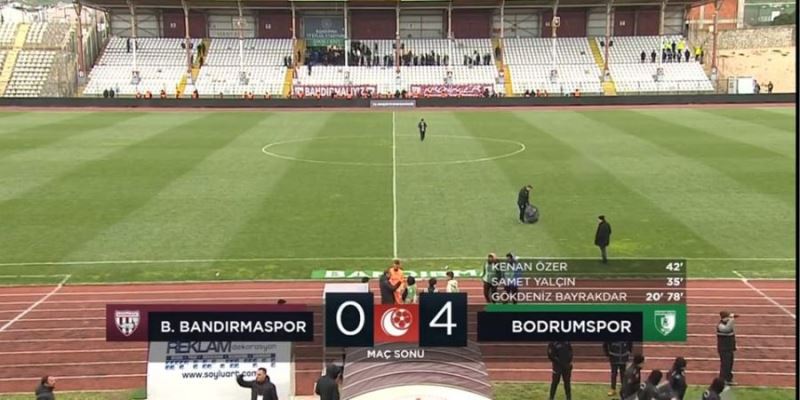 Bandırmaspor’un Bodrumspor bozgunu: 0-4