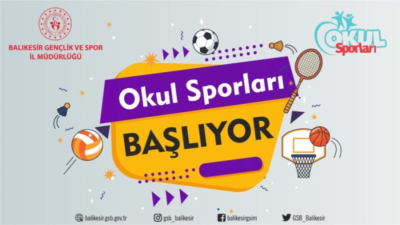 Balıkesir’de Okul Sporları  6 Mart’ta başlıyor 