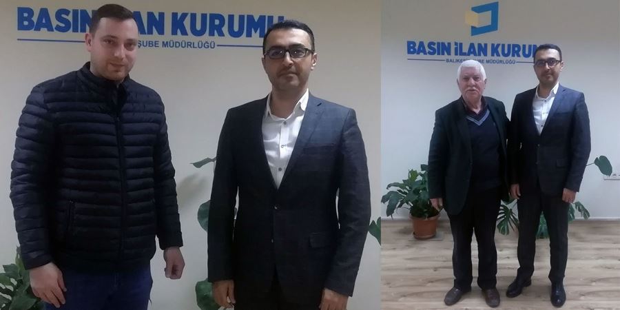 Basın İlan Kurumu Şube Müdürü’ne ziyaret 