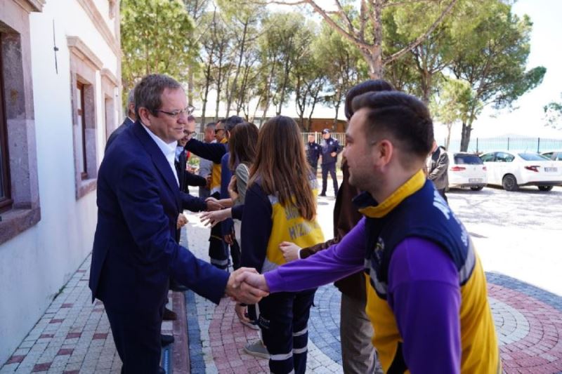 Başkan Ergin  belediye personeli  ile bayramlaştı 