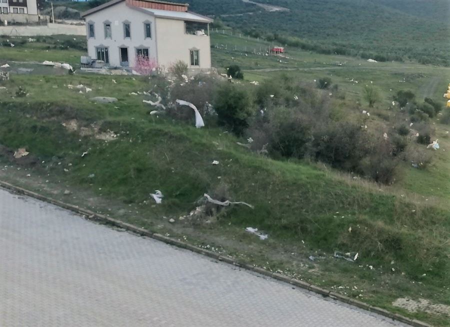 Kızık Mahallesi TOKİ konutları yanı hafriyat alanına dönüştü 