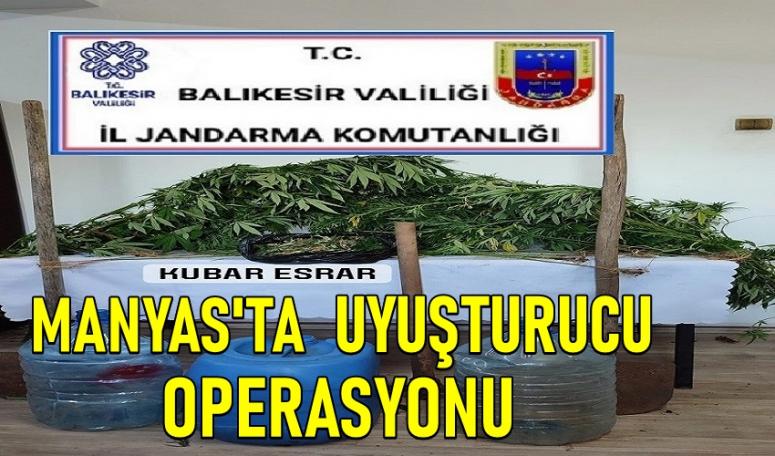 Manyas’ta uyuşturucu operasyonunda 1 kişi gözaltına alındı 