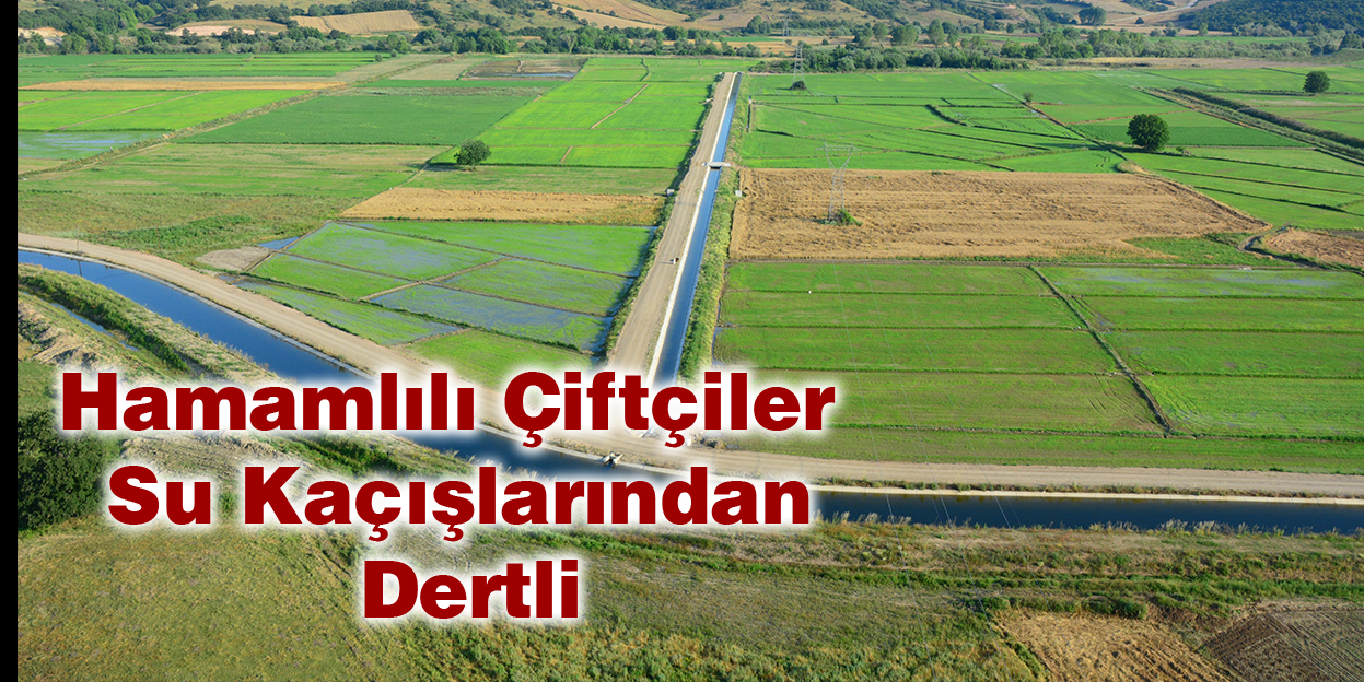 Hamamlılı Çiftçiler Su Kaçışlarından Dertli