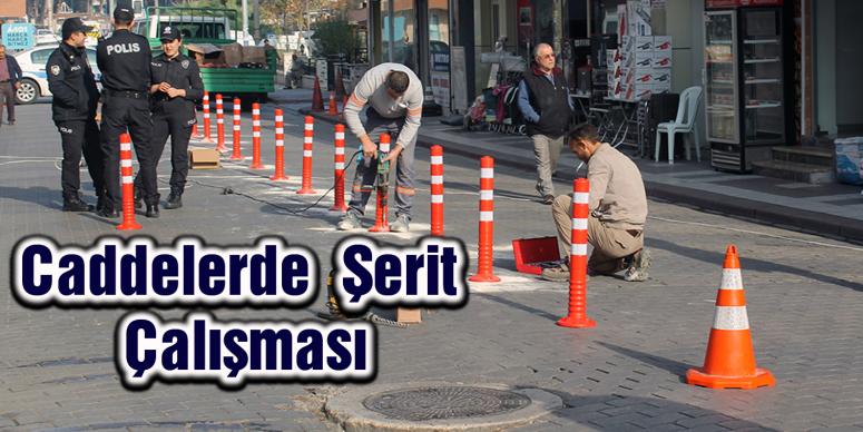 Caddelerde Şerit Çalışması