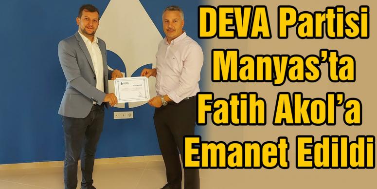 DEVA Partisi Manyas’ta Akol’a emanet edildi 