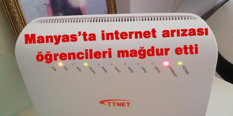 Manyas’ta internet arızası öğrencileri mağdur etti 